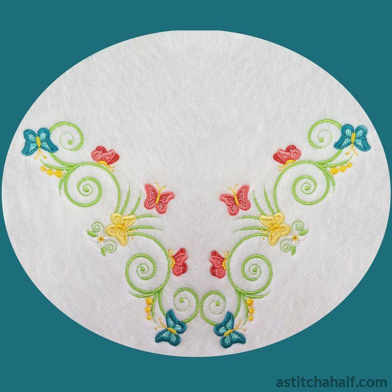 Butterfly Kisses Neckline Variety - aStitch aHalf