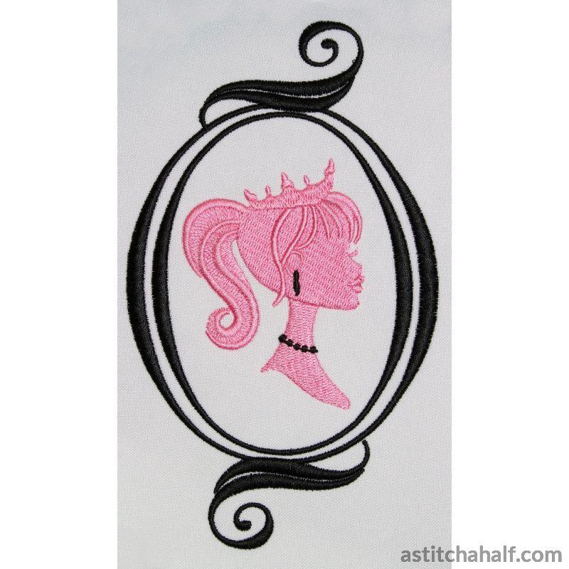 Cameo and Frame - aStitch aHalf