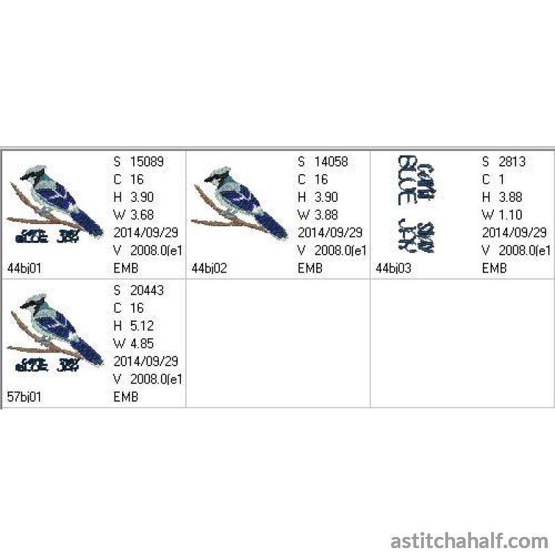 Can’t stay Blue Jay - aStitch aHalf