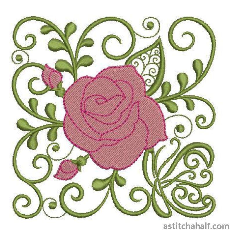 Carolina Rose - aStitch aHalf