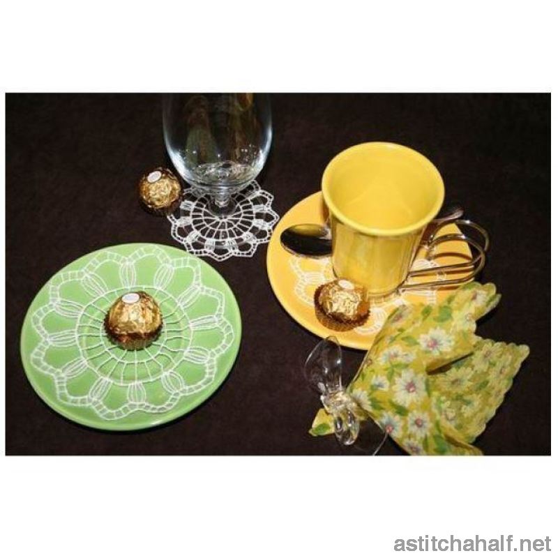 Cascading Crochet Doily 01 - a-stitch-a-half