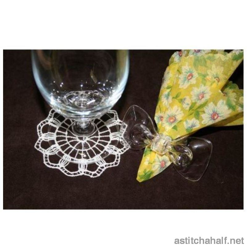 Cascading Crochet Doily 01 - a-stitch-a-half