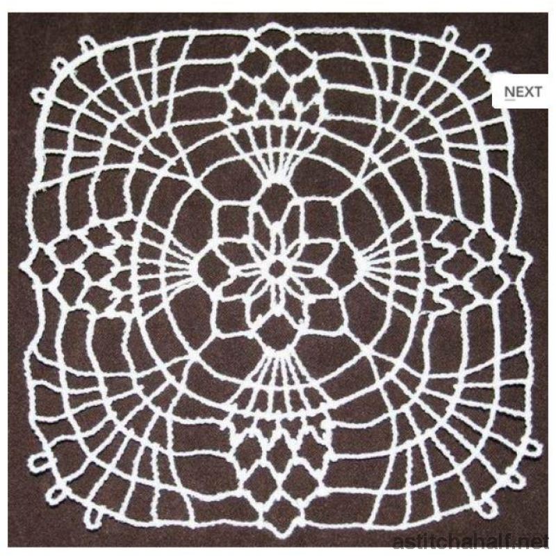 Cascading Crochet Doily 02 - a-stitch-a-half