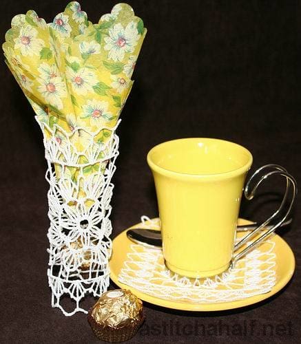 Cascading Crochet Doily 03 - aStitch aHalf