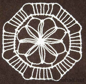 Cascading Crochet Doily 04 - a-stitch-a-half