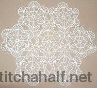 Cascading Crochet Doily 05 - a-stitch-a-half