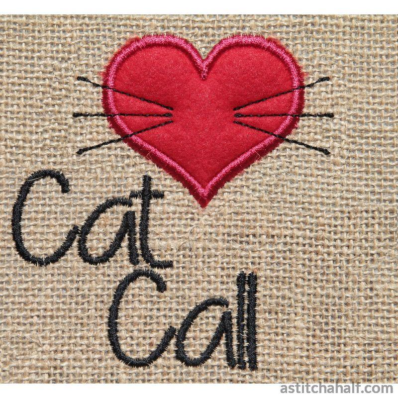 Cat Begging Silhouette - aStitch aHalf