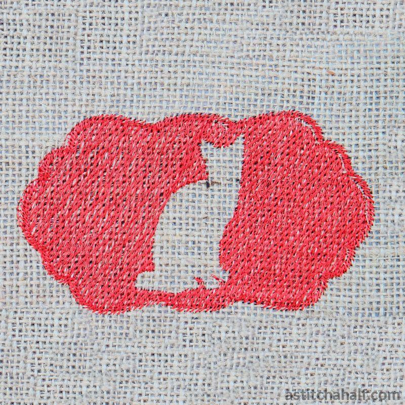 Cat Sitting Silhouette - aStitch aHalf