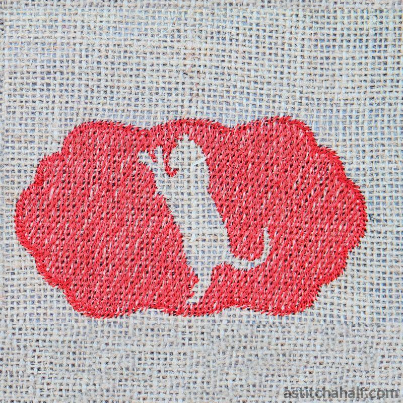 Cat Standing Silhouette - aStitch aHalf