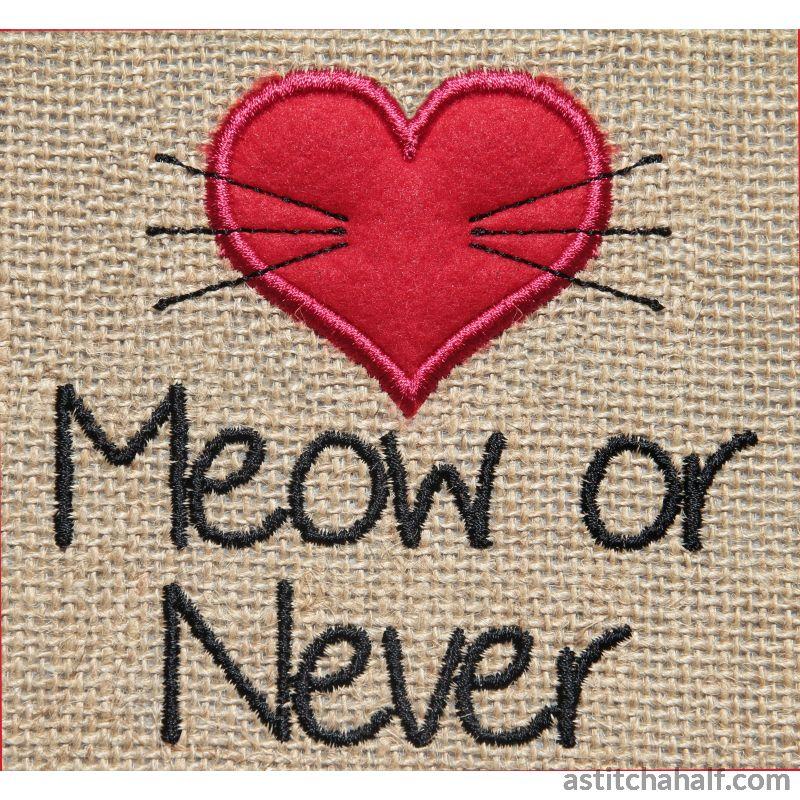 Cat Staring Silhouette - aStitch aHalf