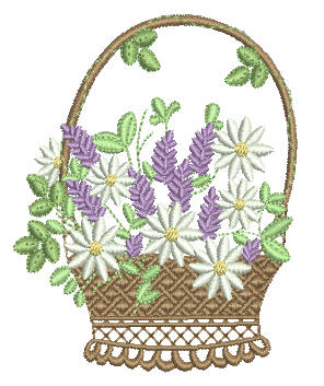 Chamomile and Lavender - a-stitch-a-half