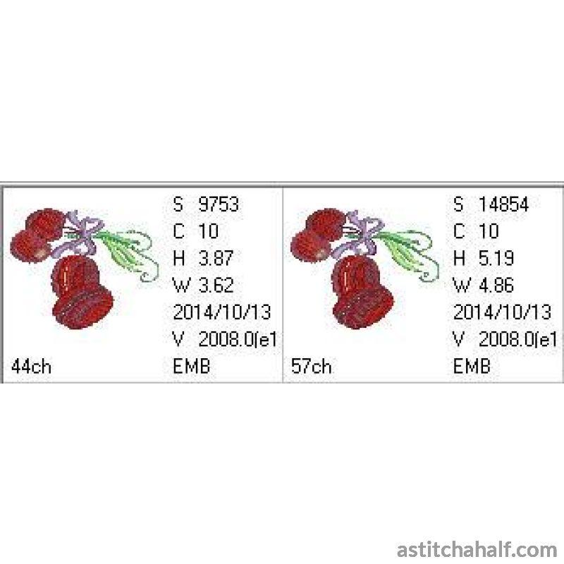 Cherry Macaroon - aStitch aHalf