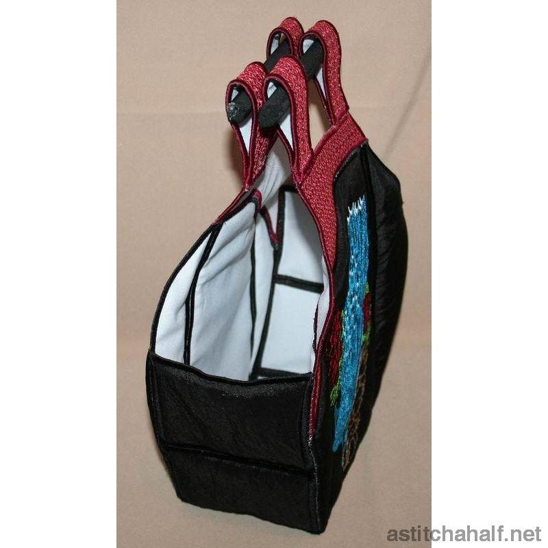 Chinese Peacock Tote Bag 02 - a-stitch-a-half