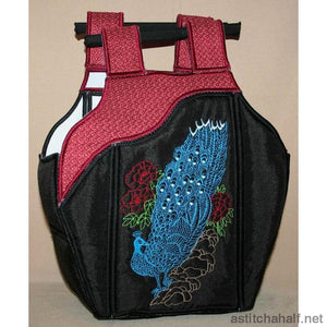 Chinese Peacock Tote Bag 02 - a-stitch-a-half