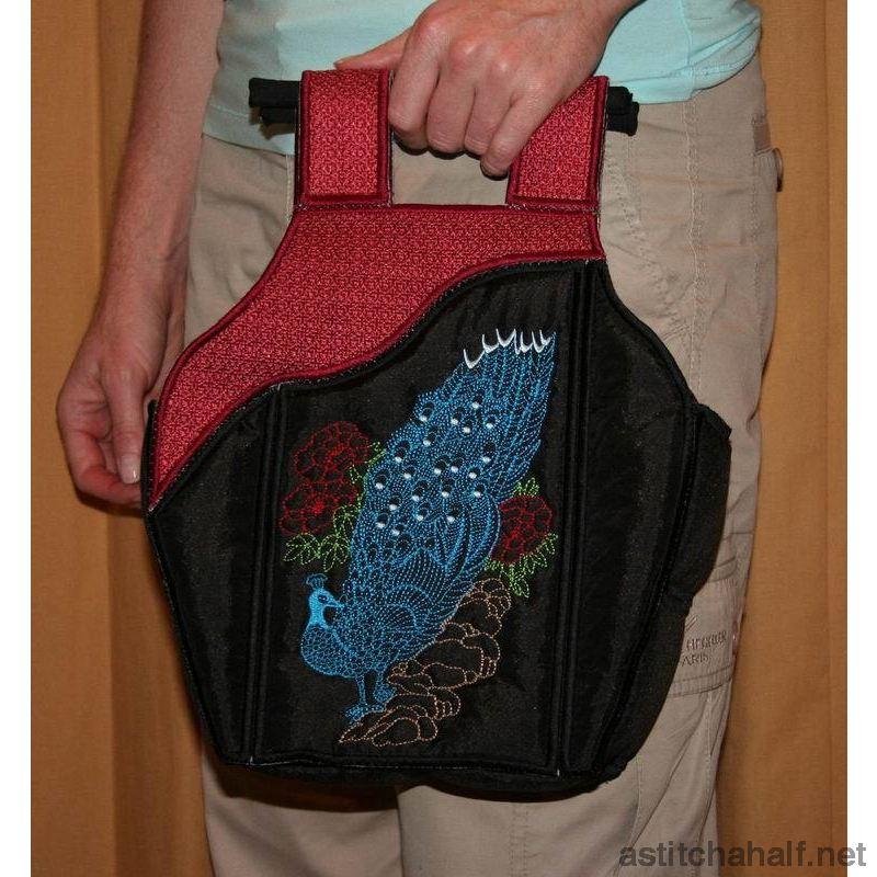 Chinese Peacock Tote Bag 02 - a-stitch-a-half