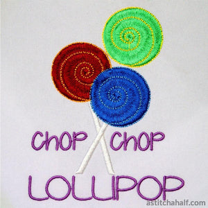 Chop chop Lollipop - aStitch aHalf