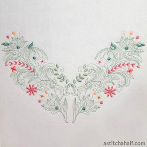 Classic Neckline Embroidery Collection - aStitch aHalf