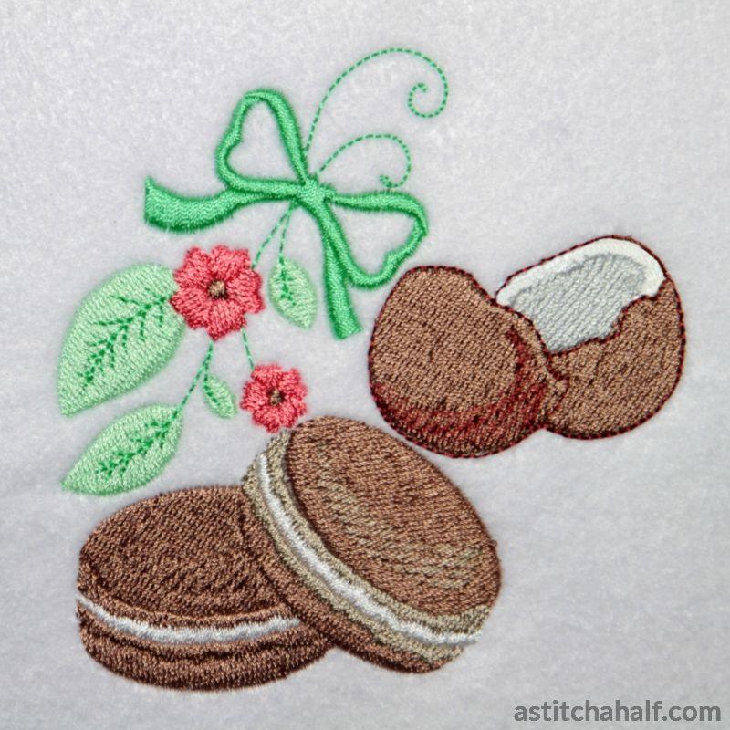 Coconut Macaroon - aStitch aHalf
