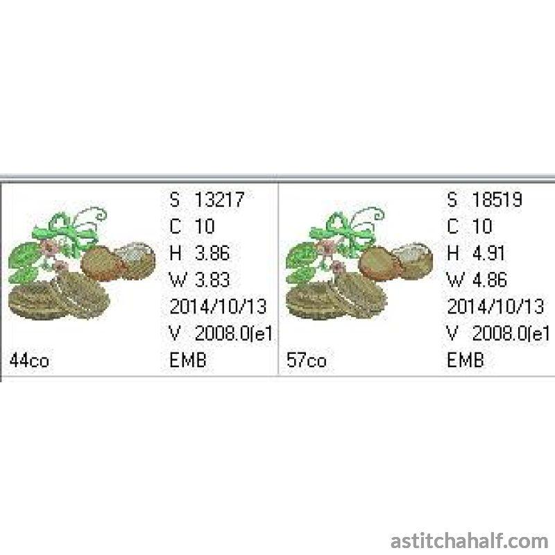 Coconut Macaroon - aStitch aHalf