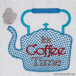 Coffee and Tea Kettle Combo - aStitch aHalf