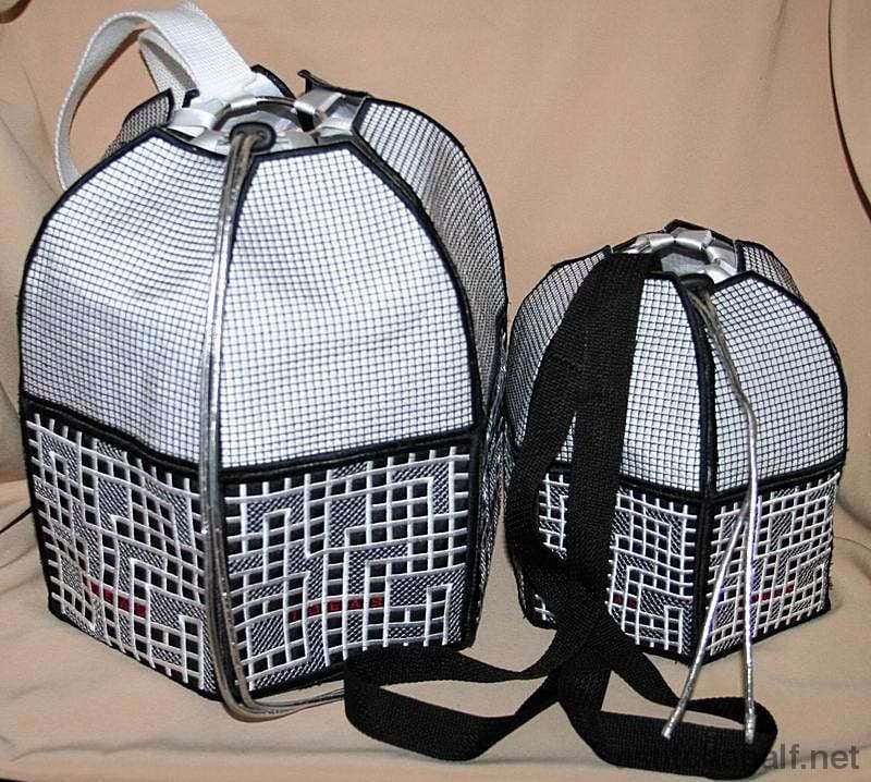 Crossword Back Pack - a-stitch-a-half