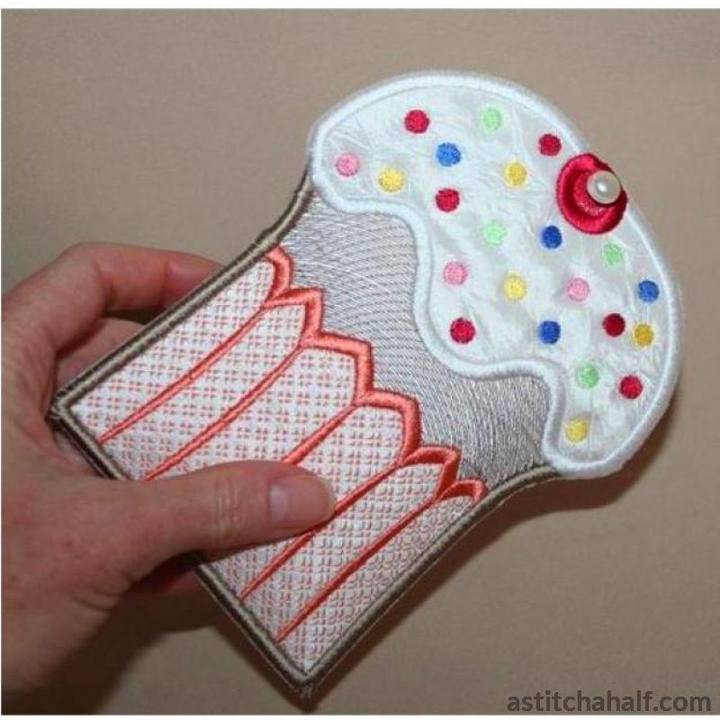 Cupcake Sprinkles Coin Purse - a-stitch-a-half