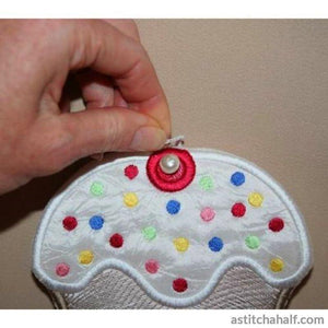 Cupcake Sprinkles Coin Purse - a-stitch-a-half