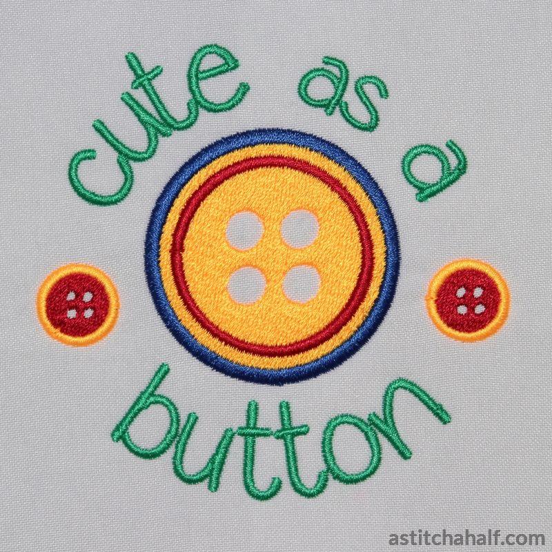Cute as a button Circle