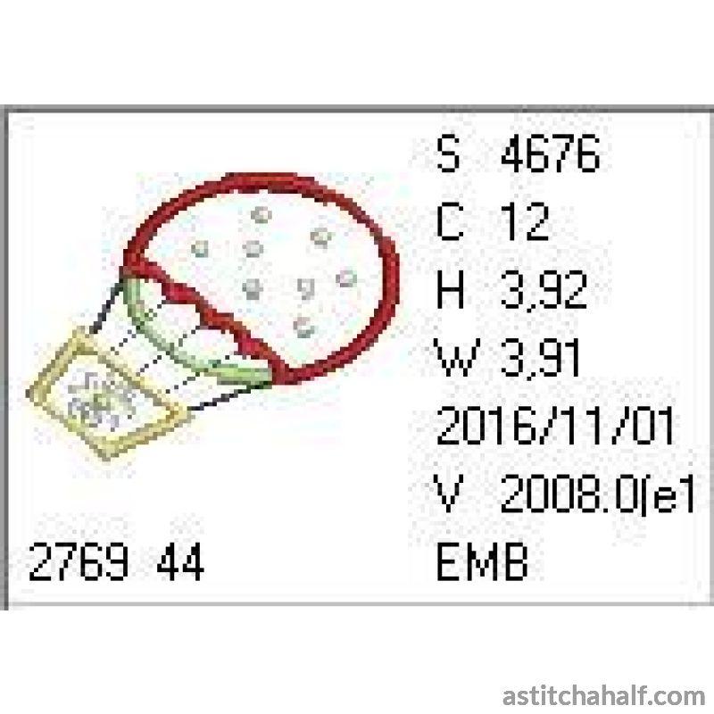 Cute Hot Air Balloon Applique - aStitch aHalf