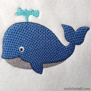 Cute Whale - aStitch aHalf