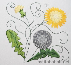 Dandelion in Bloom Combo - a-stitch-a-half