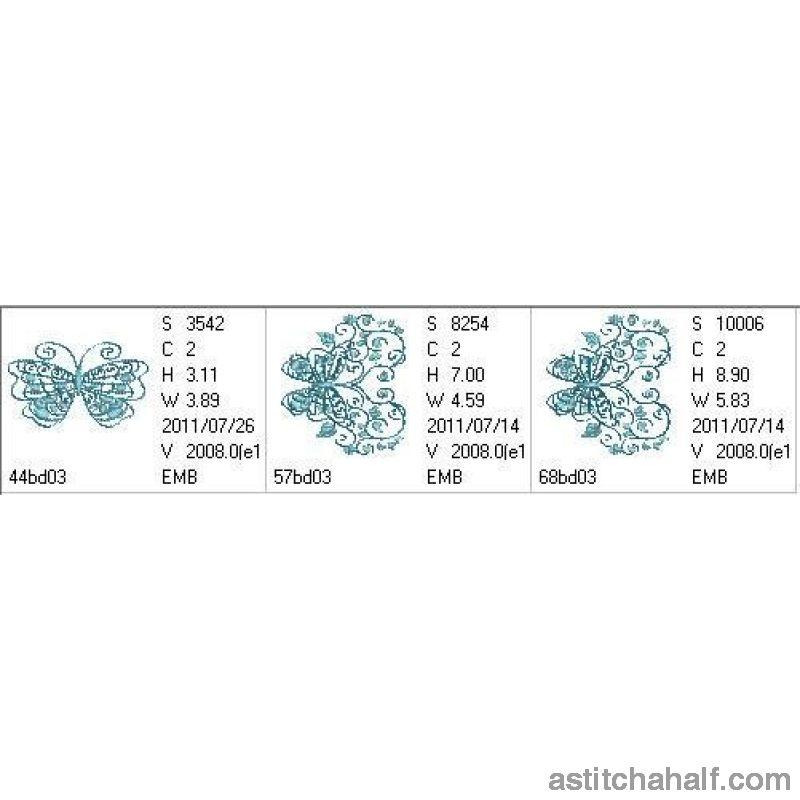 Deux Butterfly Dance - aStitch aHalf