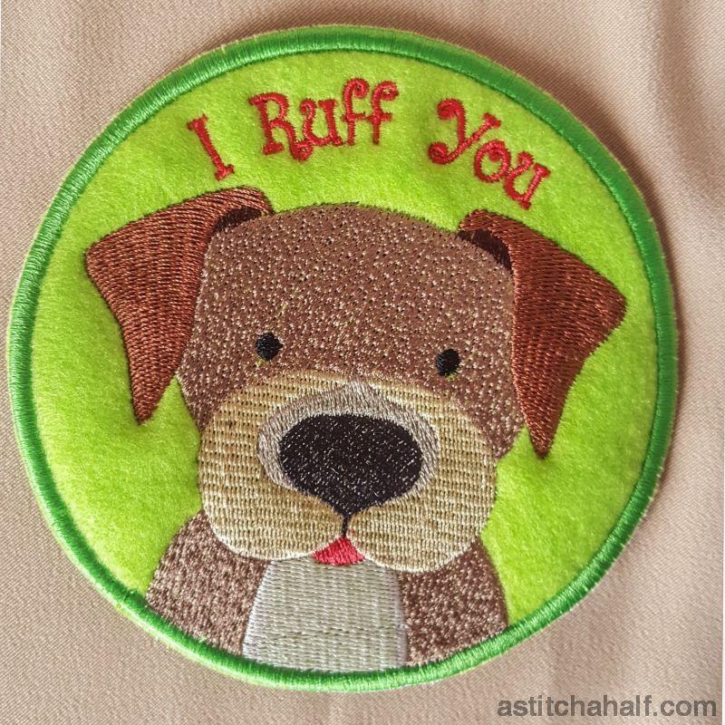 Dog Mug Rug - aStitch aHalf