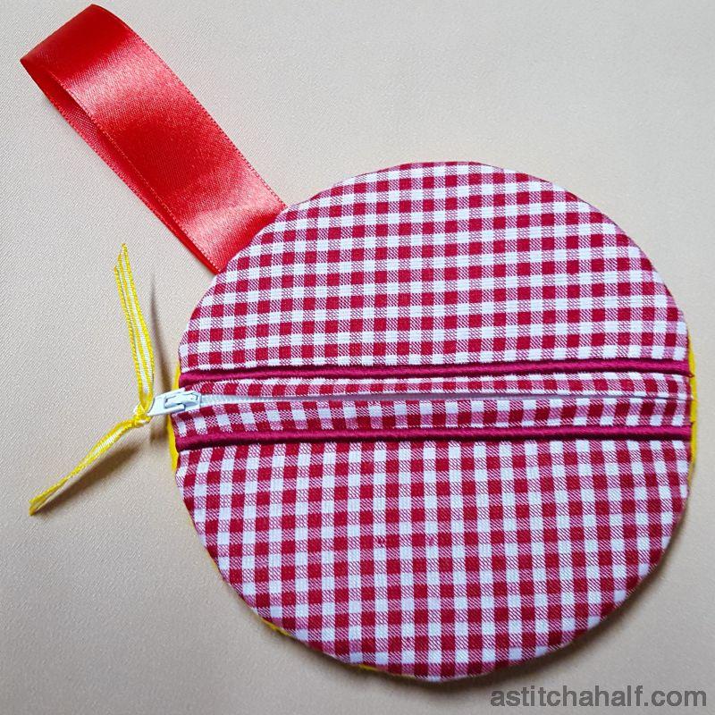 Emoji Looking Cool Hers Bag with in the hoop zipper - aStitch aHalf