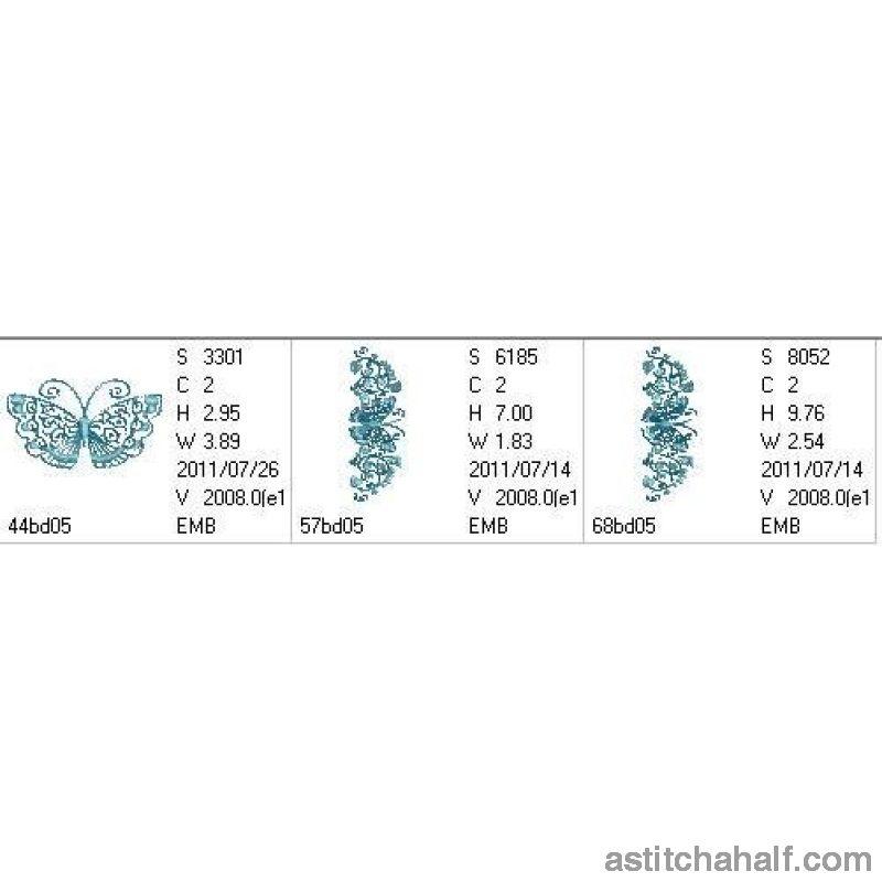 Entrechat Butterfly Dance - aStitch aHalf
