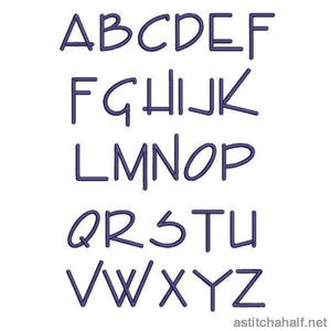 Enviro Capital Letters - a-stitch-a-half