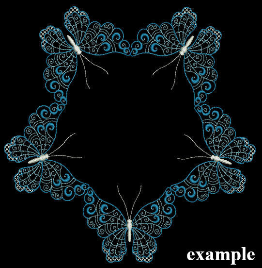 Winter Butterflies - a-stitch-a-half