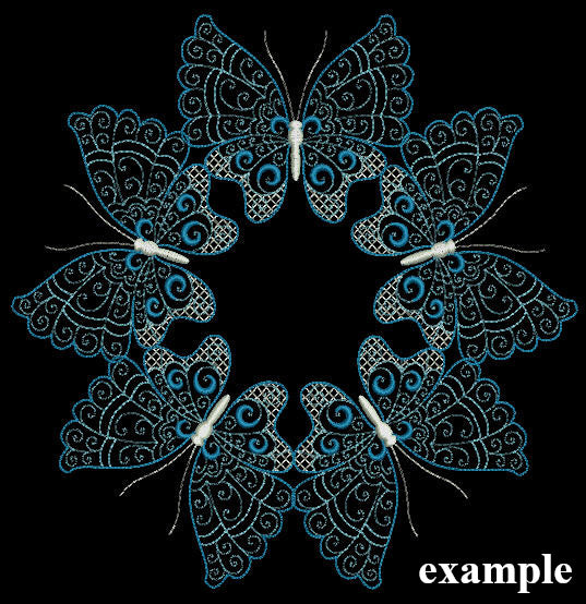 Winter Butterflies - a-stitch-a-half