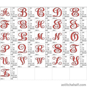Fabulous Font Combo 1 - a-stitch-a-half