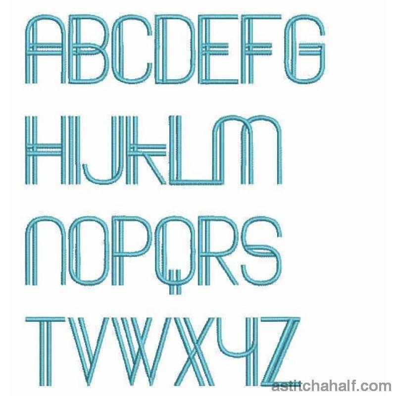 Fabulous Font Combo 5 - aStitch aHalf