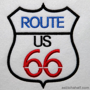 Famous Route 66 - aStitch aHalf