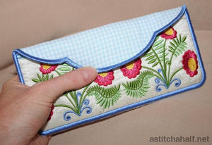Fantasy Floral Cosmetic Bag - a-stitch-a-half