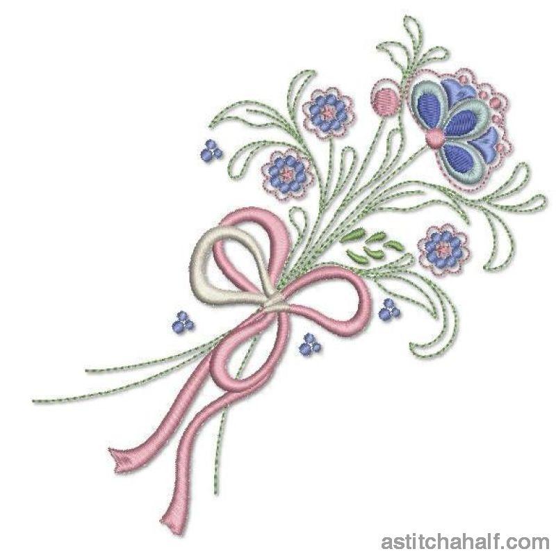 Farm Bow Bouquet - aStitch aHalf