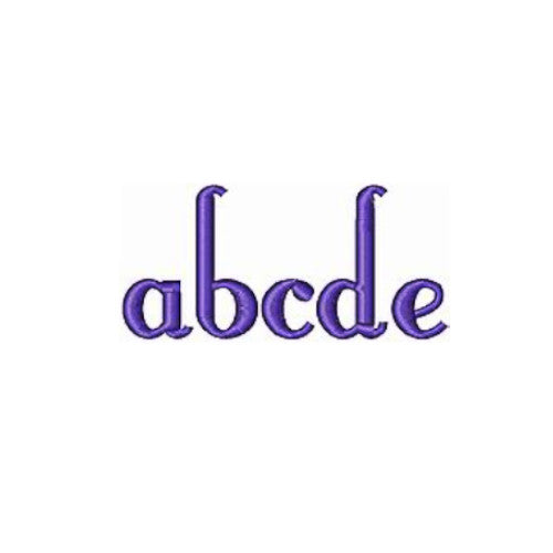 Fontleroy Brown Lower Case - a-stitch-a-half