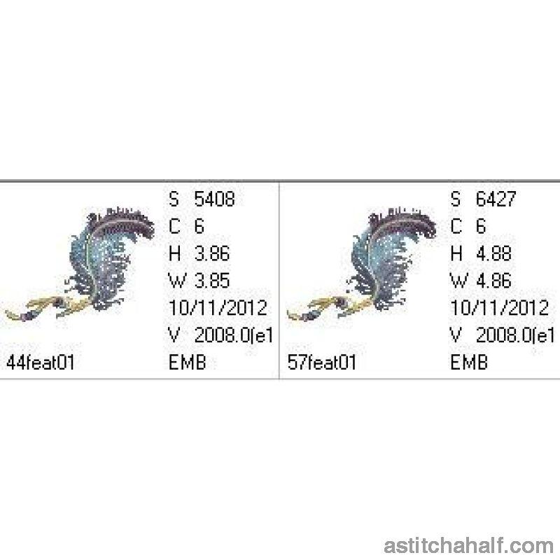Feather and Beads - aStitch aHalf