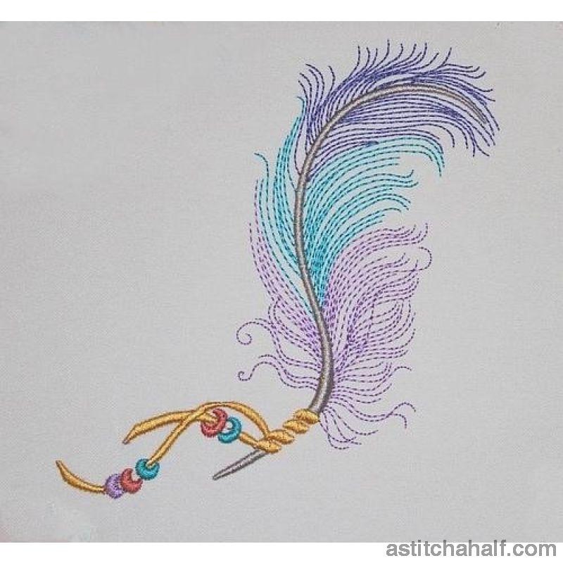 Feather and Beads - aStitch aHalf