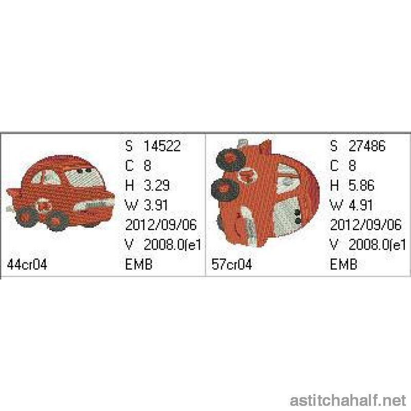 Fire Puff Car - a-stitch-a-half