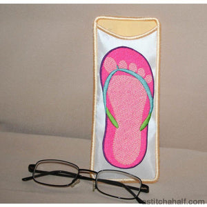 Flip Flop Eyeglass Cases - aStitch aHalf