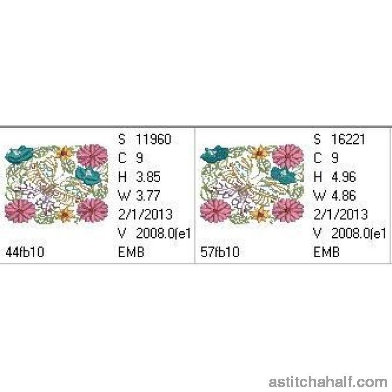 Florals and Wings Symphony - aStitch aHalf