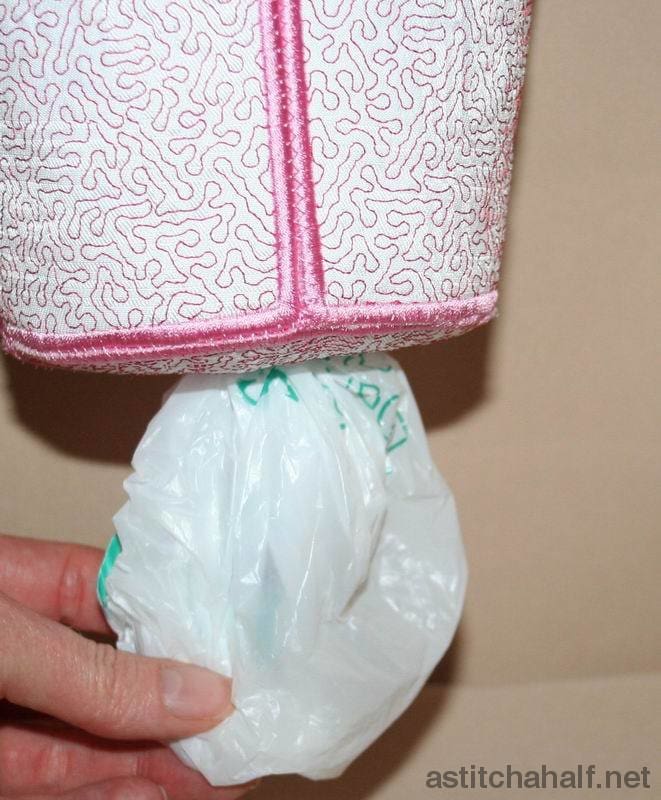 Florette Plastic Bag Holder - a-stitch-a-half